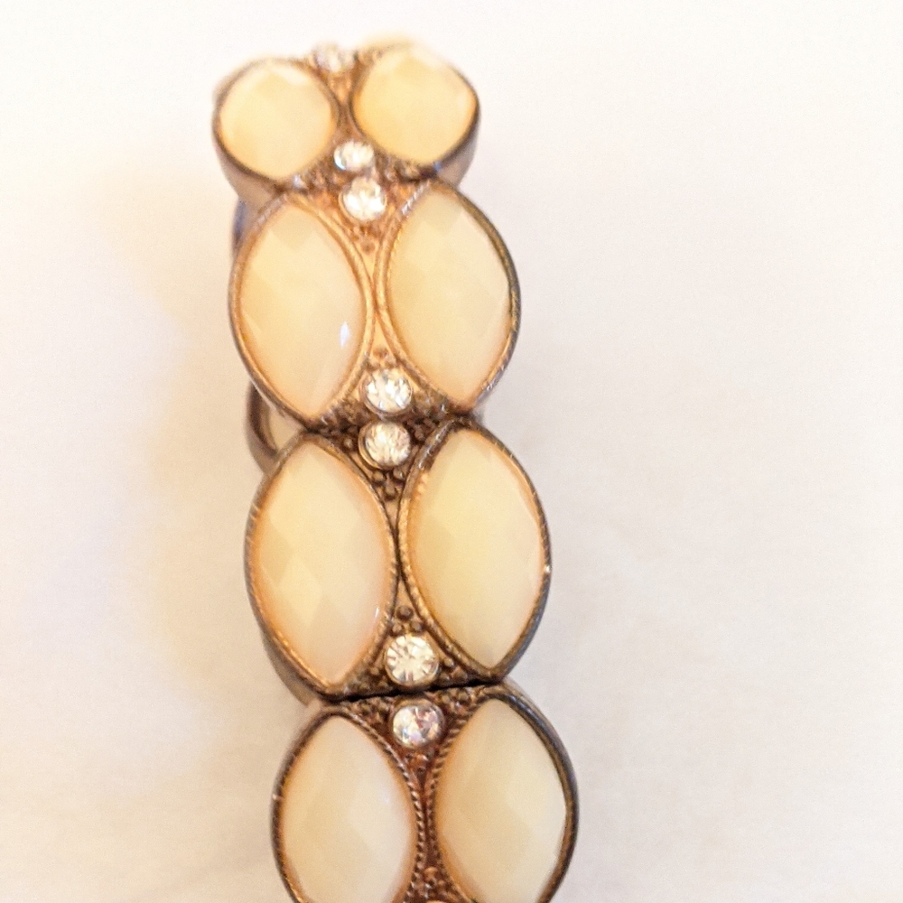 Gold and Cream Bracelet